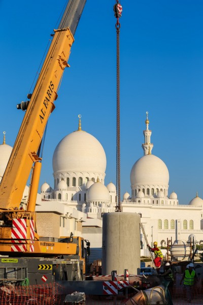 Construction, UAE, Abu Dhabi, Skeih Zayed Grand Mosque