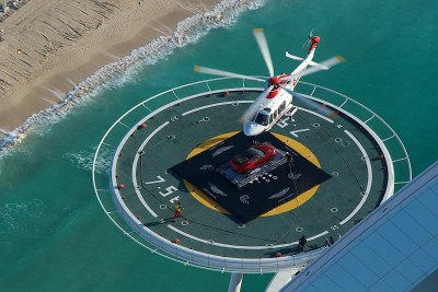 Aerials, Behind the Scenes, UAE, Dubai, Burj Al Arab, beach, Aston Martin centennial event