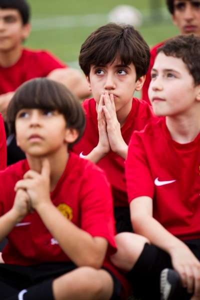 Children, UAE, football session