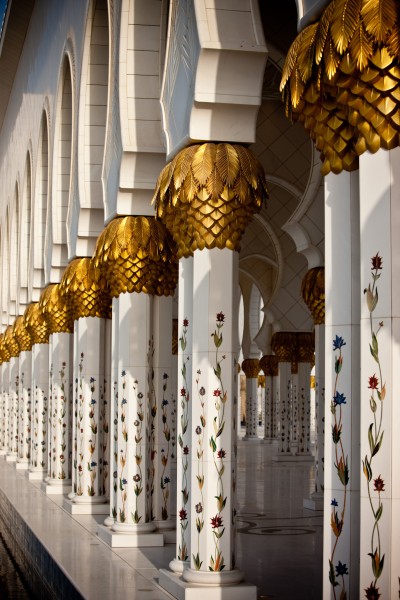 Architecture, UAE, Abu Dhabi, Sheikh Zayed Grand Mosque